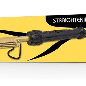 Wahl Afro Mains Electric Straightening Comb Gold/Black ZX698 *UK THREE PIN PLUG*