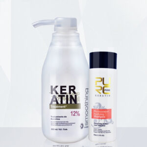 Hair Straightening Brazilian Keratin with Shampoo 2 pcs Set
