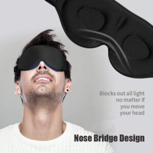 Sleeping eye mask with memory foam