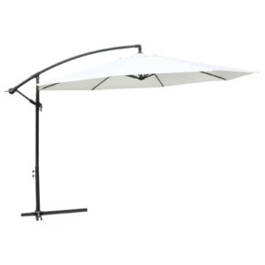 Hanging Sun Umbrella White