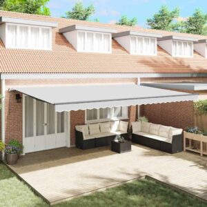 Awning Frame Manual Anthracite 600 x 300 cm Aluminium