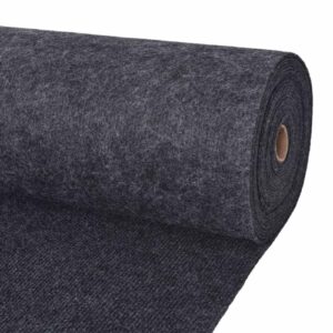 Carpet Anthracite 1.2 x 10 m Polyester