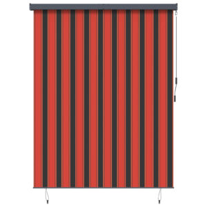 Roller Blind Orange and Brown 200 x 250 cm Fabric and Aluminum