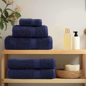 Guest Towel SOLUND 10 pcs Navy Blue 15 x 21 cm 550 gsm