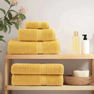 Guest Towel SOLUND 4 pcs Gold 15 x 21 cm 550 gsm