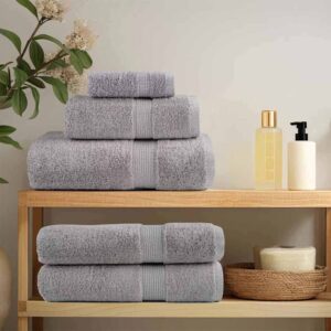Guest Towel SOLUND 10 pcs Grey 15 x 21 cm 550 gsm