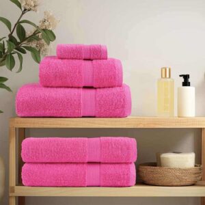 Guest Towel SOLUND 4 pcs Pink 15 x 21 cm 550 gsm