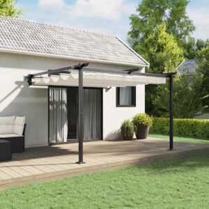 Gazebo 300 x 300 x 200 cm Cream Polyester