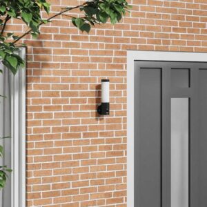 Outdoor Wall Light Black 12 x 8.5 x 29 cm