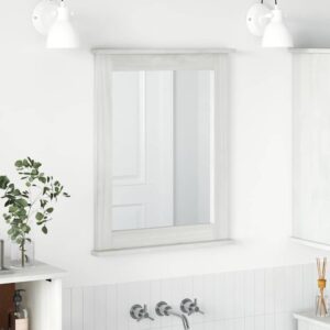 Mirror VIGO Antique White 55.5 x 5 x 70 cm Solid pine wood