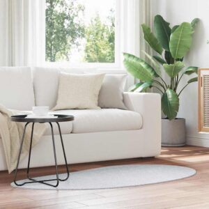 Area Rugs HUARTE Grey 80 x 150 cm Polyester