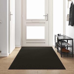 Doormat Black 120 x 400 cm 100% Polyamide