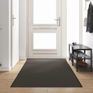 Doormat Anthracite and Black 120 x 350 cm 100% Polyamide