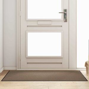 Doormat Beige and Black 90 x 150 cm 100% Polyamide