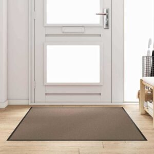 Doormat Beige and Black 120 x 180 cm 100% Polyamide