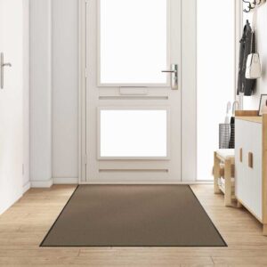 Doormat Beige and Black 120 x 250 cm 100% Polyamide