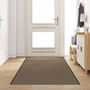 Doormat Beige and Black 120 x 350 cm 100% Polyamide