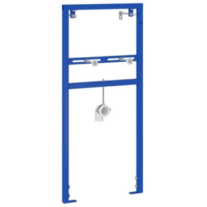 Bathroom Wall Support Height Adjustable Blue 50 x 3 x 112 cm