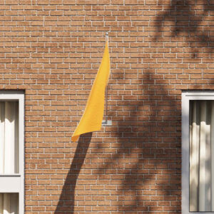Flag Pole Holde Silver 13 x 6 x 0.2 cm Steel