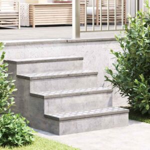 Stair Tread Rectangular 2 pcs Silver 80 x 20 cm Aluminium