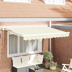 Awning Frame Cream 250 x 200 cm Polyester with PU coating