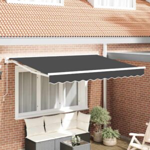 Awning Frame Anthracite 250 x 200 cm Polyester with PU coating