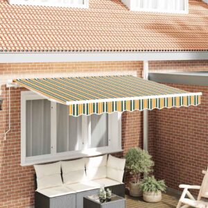 Retractable Awning Green 250 x 200 cm Fabric