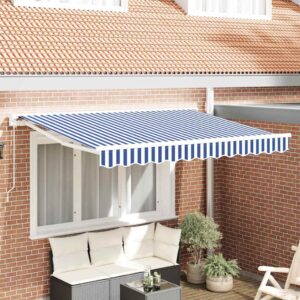 Awning Frame Blue and White 300 x 200 cm