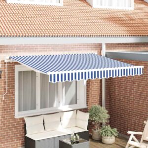 Retractable Awning Blue 300 x 200 cm Fabric