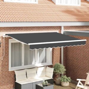 Retractable Awning Anthracite 300 x 200 cm Fabric