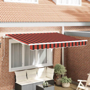 Retractable Awning Orange 300 x 200 cm Fabric