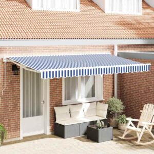 Awning Frame Blue and White 350 x 200 cm