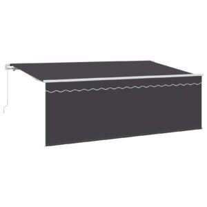 Retractable Awning Retractable Manual Anthracite 400 x 200 cm
