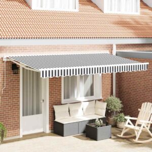 Awning Frame Anthracite and White 400 x 200 cm
