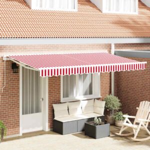Awning Frame Red and White 400 x 200 cm