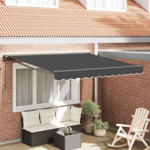 Awning Frame Anthracite 300 x 250 cm Polyester with PU coating