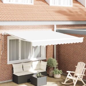 Retractable Awning White 300 x 250 x 165 cm