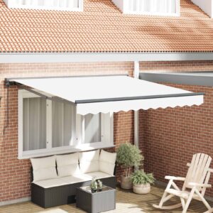 Awning Frame White 300 x 250 cm Polyester with PU coating