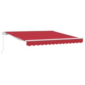 Retractable Awning Red 300 x 250 x 165 cm