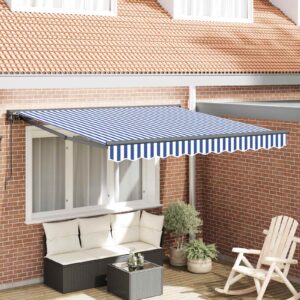 Awning Frame Blue and White 350 x 250 cm