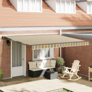 Awning Frame Green and Yellow 400 x 300 cm
