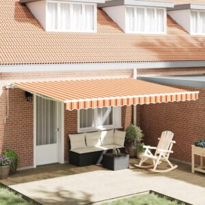 Retractable Awning 450 x 300 cm Polyester and Aluminium