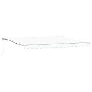 Retractable Awning White 450 x 300 x 165 cm