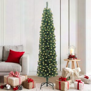 Artificial Christmas Tree with 300 LEDs with Stand Green 180 cm