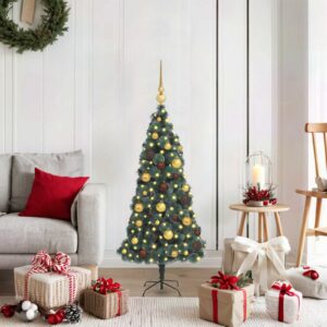 Artificial Pre-lit Christmas Tree with Ball Set Green 120 cm