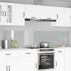 Kitchen Backsplash 2 pcs Transparent 120 x 50 cm Tempered Glass