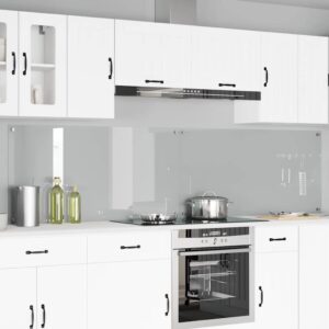 Kitchen Backsplash 2 pcs Transparent 120 x 60 cm Tempered Glass