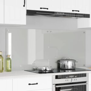 Kitchen Backsplash 2 pcs Transparent 70 x 60 cm Tempered Glass