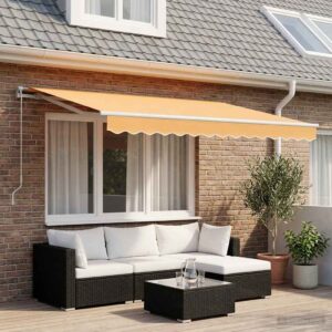 Retractable Awning Sand 2.5 x 2 m Fabric