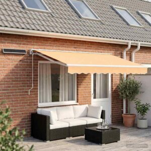 Electric Retractable Awning Sand 4 x 2 m